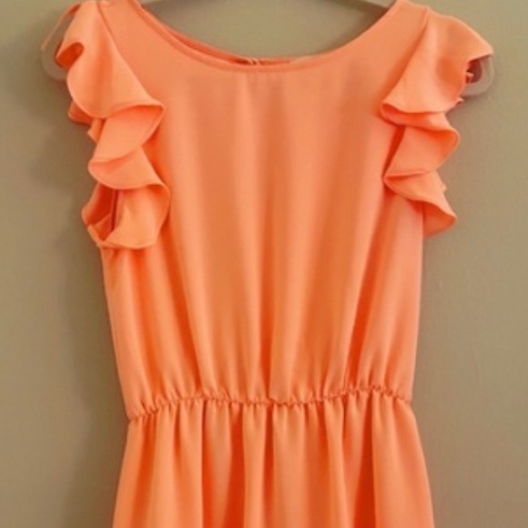 Everly Coral Dress - Picture 3 of 3